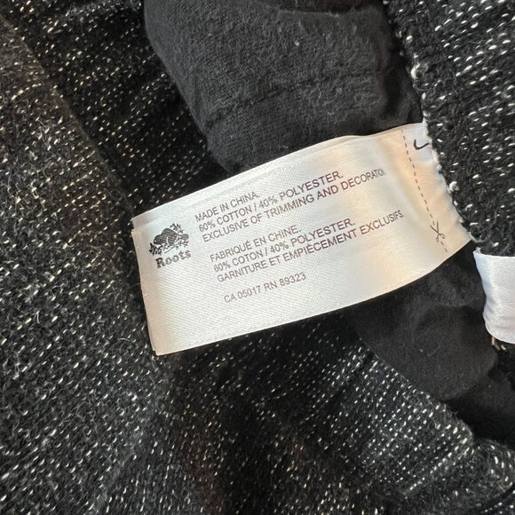 Roots Classic Dark Grey Heather Baggy Straight Sweatpants - Men's Medium - Picture 5 of 6